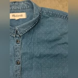 Madewelll Short Sleeved Button Down Shirt, XS